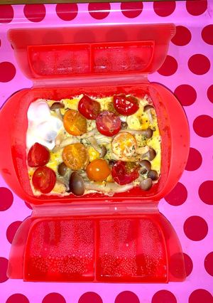 <ルクエ>しめじとミニトマトのオムレツ-レシピのメイン写真