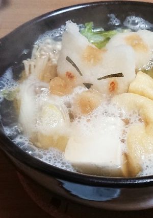 みぞれ出汁鍋の大根下ろしアート-レシピのメイン写真