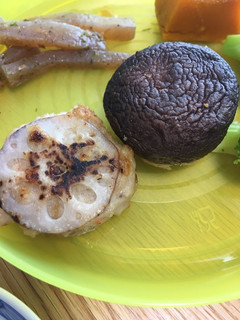 エビ蓮根鶏ハンバーグ、蓮根挟み-レシピのメイン写真