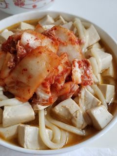 キムチ鍋風の豚キムチうどん-レシピのメイン写真