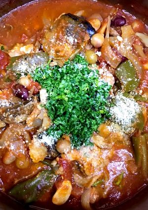 サバ缶とミックスビーンズのトマト煮-レシピのメイン写真