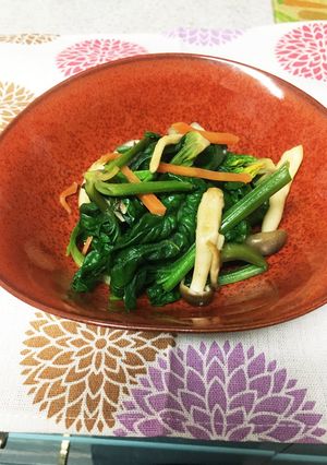 ほうれん草炒め-レシピのメイン写真