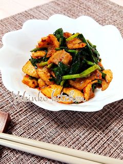 鶏皮で☆食べるラー油のニラ炒め-レシピのメイン写真
