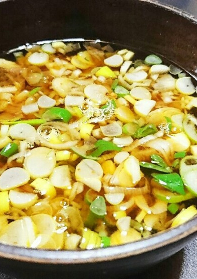 花粉症、初期の風邪対策の簡単お味噌汁-レシピのメイン写真