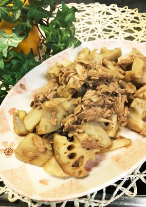 レンコンとシーチキンの炒め物-レシピのメイン写真