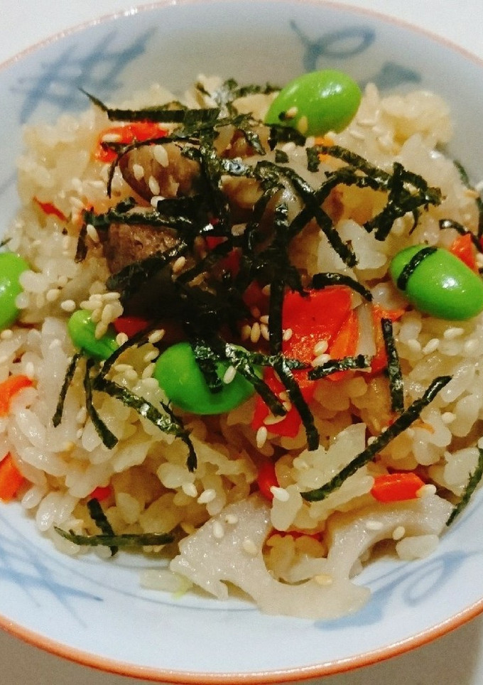 鶏肉と根菜の炊き込みご飯-レシピのメイン写真
