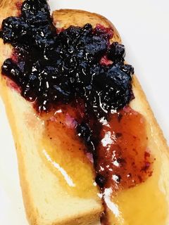 スリートーンサンバースト風ジャムトースト-レシピのメイン写真