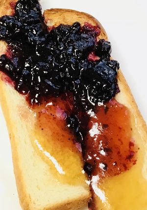 スリートーンサンバースト風ジャムトースト-レシピのメイン写真