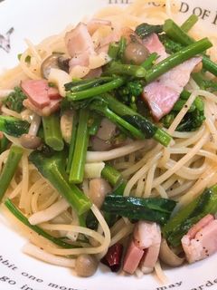 菜の花のペペロンチーノ-レシピのメイン写真