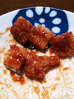 揚げ焼き豚肉のハンバーグソース-レシピのメイン写真