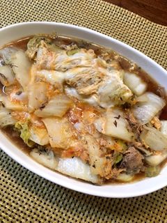 缶詰アレンジ♪白菜と鯖缶の卵とじ-レシピのメイン写真