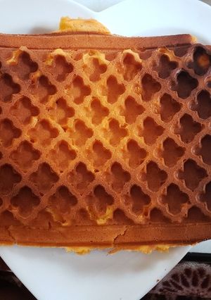 ワッフルメーカーで野菜ヨーグルトワッフル-レシピのメイン写真