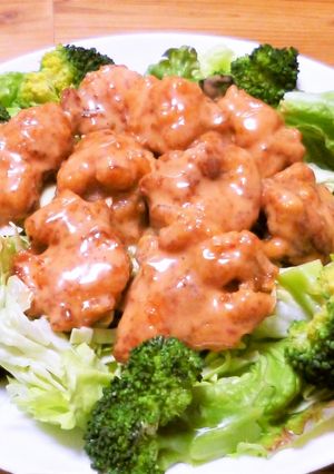 簡単！鶏むね肉で鶏マヨ-レシピのメイン写真