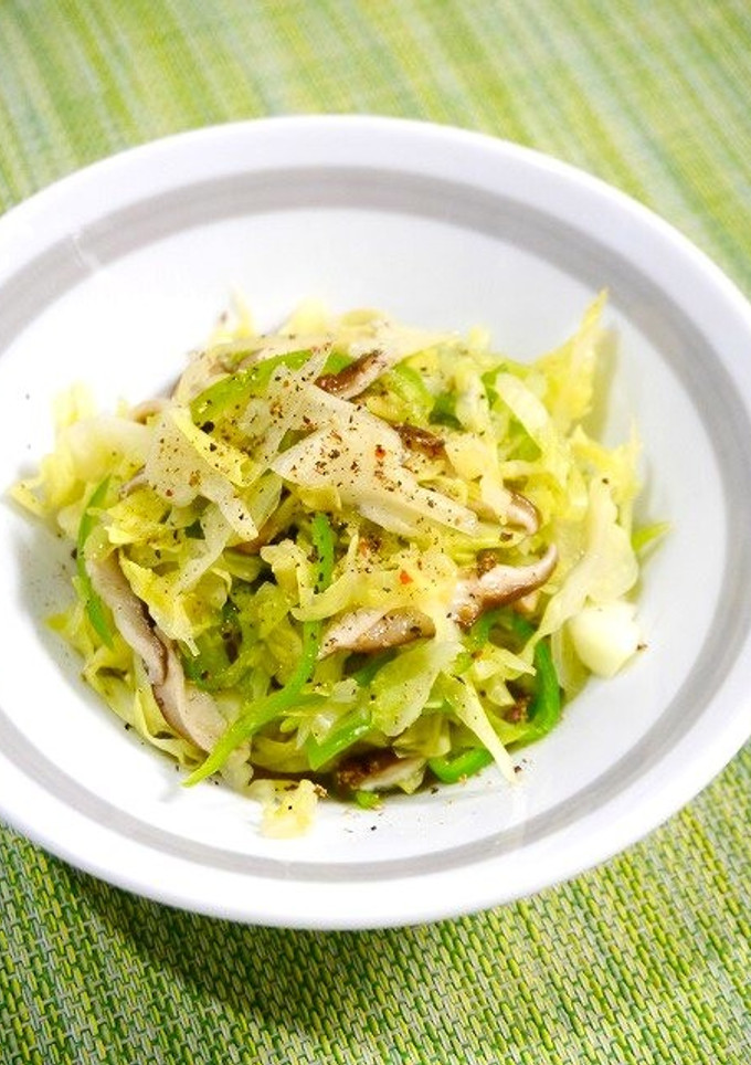 簡単！野菜と椎茸のトリュフ風味炒め-レシピのメイン写真