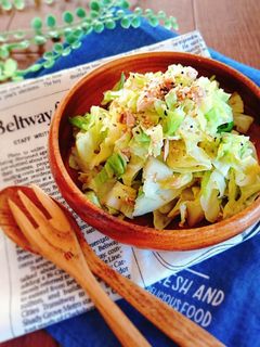 レンジで簡単☆ご飯のお供に無限キャベツ。-レシピのメイン写真