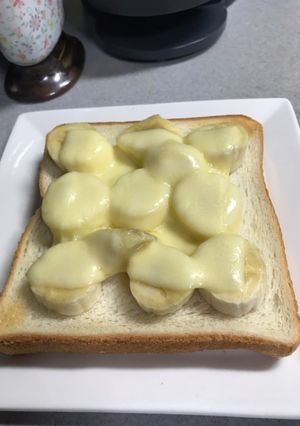 バナナチーズトースト-レシピのメイン写真