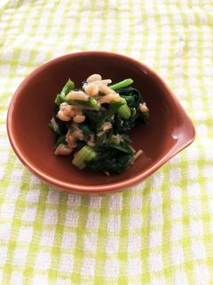 簡単。美味しいほうれん草となめ茸の和え物-レシピのメイン写真
