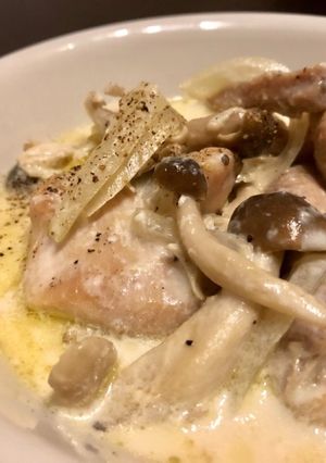 鶏肉ときのこのミルクスープ-レシピのメイン写真