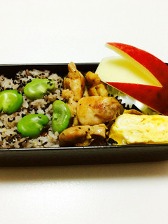 123、雑穀米そら豆弁当♡-レシピのメイン写真