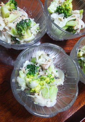 鯖缶(醤油煮)のサラダ-レシピのメイン写真