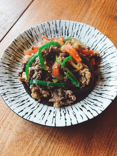 ごはんがススム❤️牛肉のスタミナ炒め♪-レシピのメイン写真