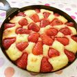 ヨーグルトといちごのケーキ
