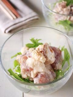 鮪と長芋の、クリームチーズわさび醤油和え-レシピのメイン写真