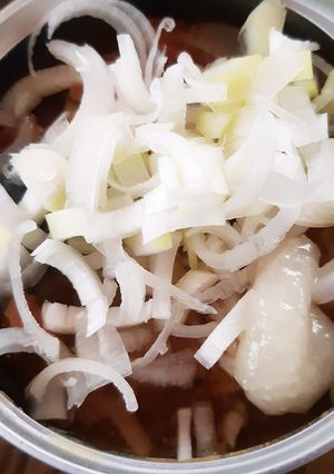 ズボラすぎる!?サバ味噌缶のにんにく添え-レシピのメイン写真