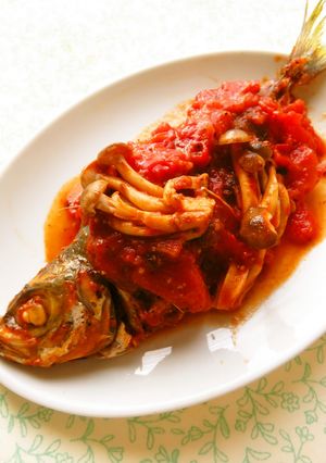 ☺フライパンひとつで簡単♪鯵のトマト煮☺-レシピのメイン写真
