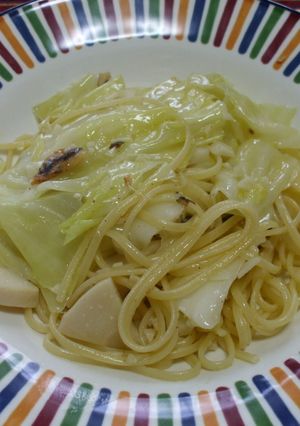 春キャベツとたけのこのアンチョビパスタ-レシピのメイン写真