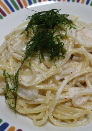 たけのこと明太子のクリームパスタ-レシピのメイン写真