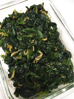 ほうれん草と干し海老の煮浸し-レシピのメイン写真