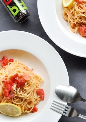 フレッシュトマトと明太子のパスタ-レシピのメイン写真