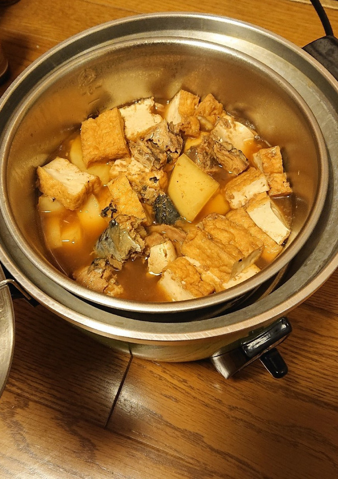 電鍋で簡単！大根、厚揚げ、サバ缶の煮物-レシピのメイン写真