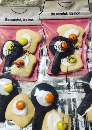 スキレットと食パンの目玉焼きクッキー-レシピのメイン写真