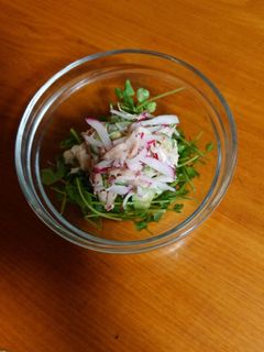 ツナと豆苗サラダ-レシピのメイン写真