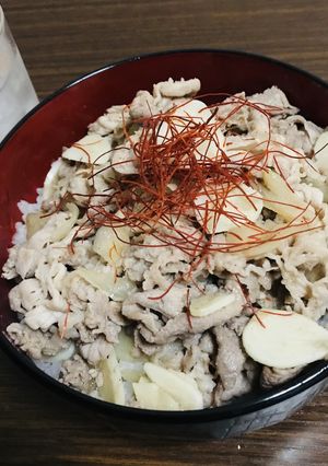 包丁を使わない豚丼-レシピのメイン写真
