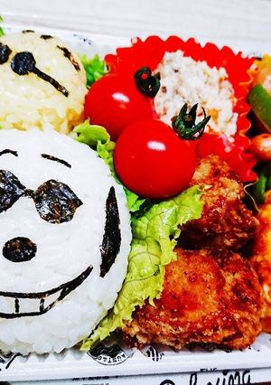 スヌーピーウッドストックキャラ弁♪♪-レシピのメイン写真