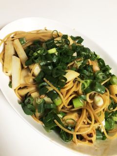 海老と山芋のオイスターソースパスタ-レシピのメイン写真
