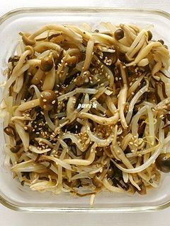 もやしとぶなしめじの塩昆布和え-レシピのメイン写真
