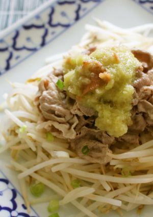 さっぱり味♫豚しゃぶの梅セロリソースがけ-レシピのメイン写真