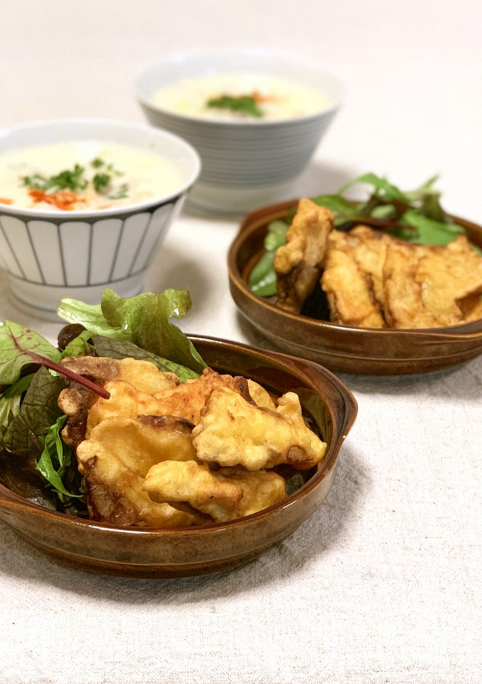 刺身で作るお魚の爽やか揚げ（シニア向け）-レシピのメイン写真