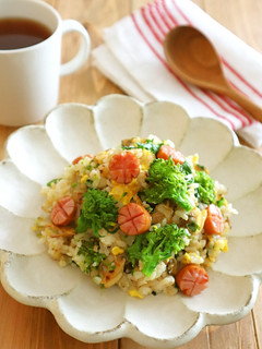 菜の花とあさりチャーハン☆お弁当にも♪-レシピのメイン写真