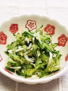 ☆副菜♪定番のきゅうり・しらすの和え物☆-レシピのメイン写真