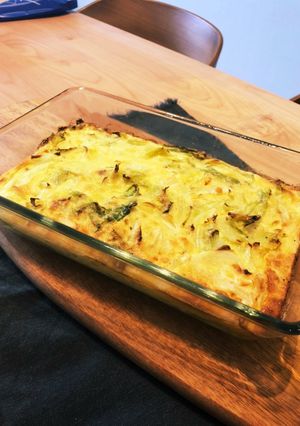 春キャベツのキッシュ風オーブン焼き-レシピのメイン写真