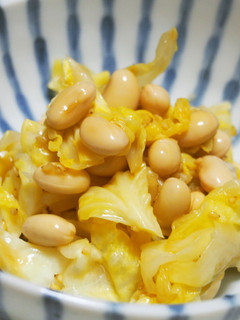 キャベツ・大豆のさっぱり胡麻酢あえ♪-レシピのメイン写真