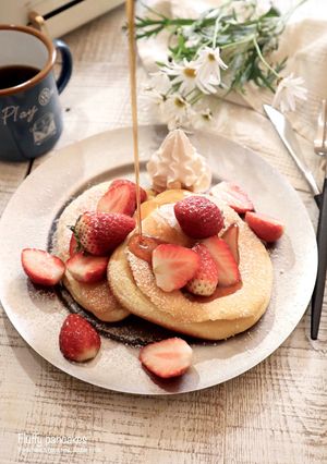 HM☆ふわふわパンケーキ-レシピのメイン写真