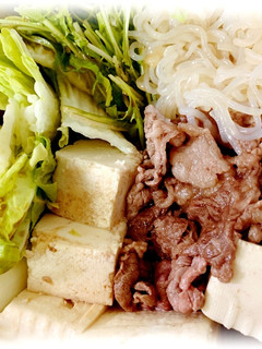 自宅にある物で!簡単手抜き すき焼き-レシピのメイン写真