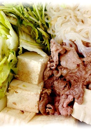 自宅にある物で！簡単手抜き すき焼き-レシピのメイン写真