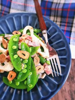 スナップえんどうとちくわのペペロンチーノ-レシピのメイン写真